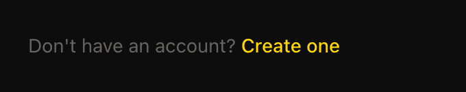 The Create one link below “Don’t have an account?” on EidoStack’s sign-in screen.